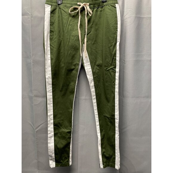 Kayden K Men's Olive/White Stretch Joggers/Pants NWT Size L SKU 3784